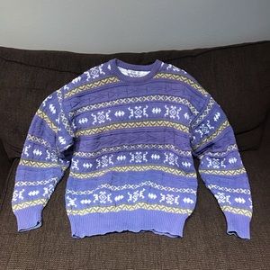 Vintage purple aztec sweater